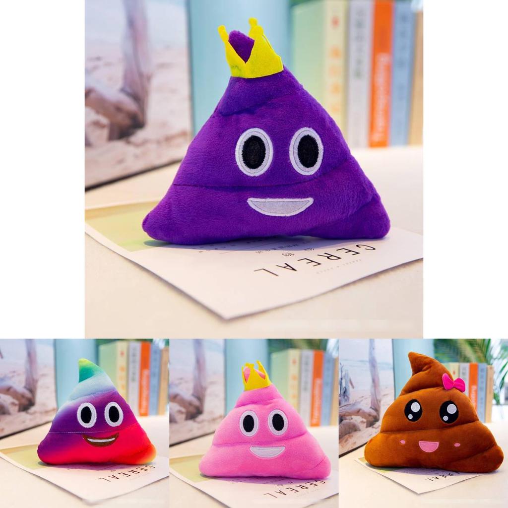 Adorable 8in Poo Family Emoji Plush Toy For Stress Relief And Home Decoration