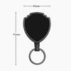 1 Piece High Elasticy Retractable Key Holder for Men Fashion Black Color Durable Keychain Organizer for Keys Office Supplies