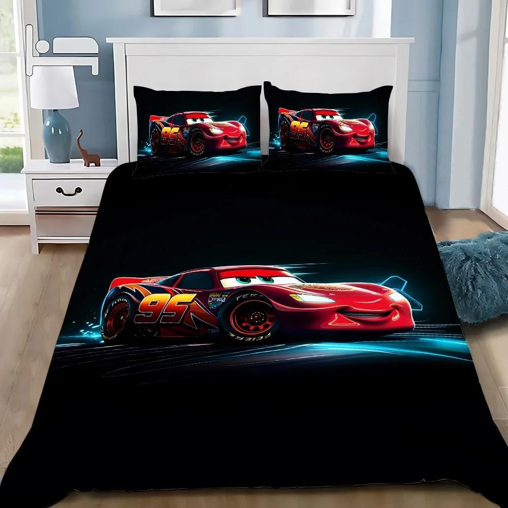 3D Print Racing Lightning Mcqueens Bedding SetGirls Adult Single Twin Queen Size Duvet Cover Pillowcase Bedding