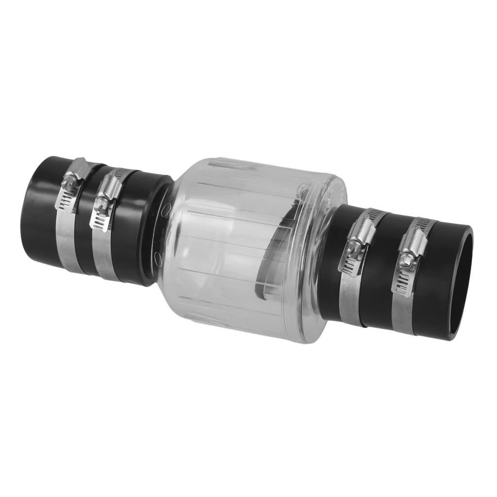 Silent Pump Check Valve Spring-loaded Baffle Prevents Sewage Backflow With Clamp For Anti Water Backflow In Drainage Pipes
