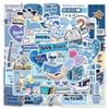 50PCS Funny Bookish Stickers Book Reading Cartoon Decals Toys Waterproof DIY Stationery Scrapbooking Phone Decoration Sticker