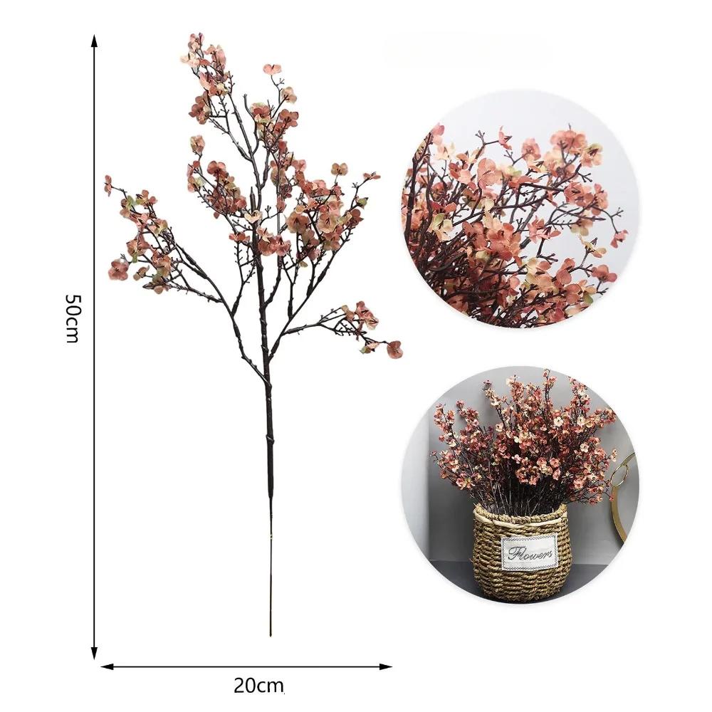 50cm Zen Simulation Cherry Blossom Branch Home Decoration Flower Arrangement