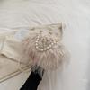 Plush Bag for Women with Large Capacity New Pearl Chain Crossbody Bag Niche Popular Autumn and Winter Plush Bag Bucket Bag