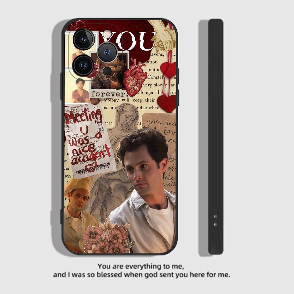 

Penn B-Badgley Phone Case Black Silicone Matte Phone Case For Iphone 17 Air 16 15 14 13 12 11 Pro Max TPU Soft Case iPhone 11 pro