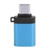 USB3.0 Female to TypeC Adapter Converter Charging Data OTG Stretch Hd Without Chain(Silver )