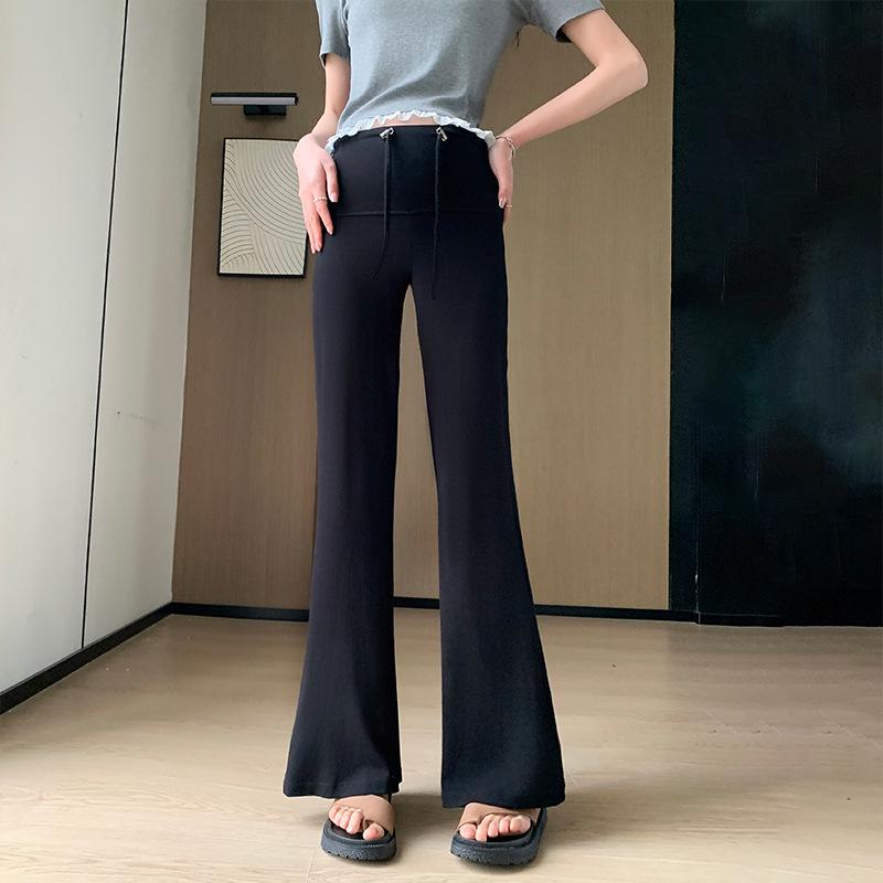 

2025 Summer Maternity Bell Bottoms - Drawstring Casual Loose-Fit Pants M