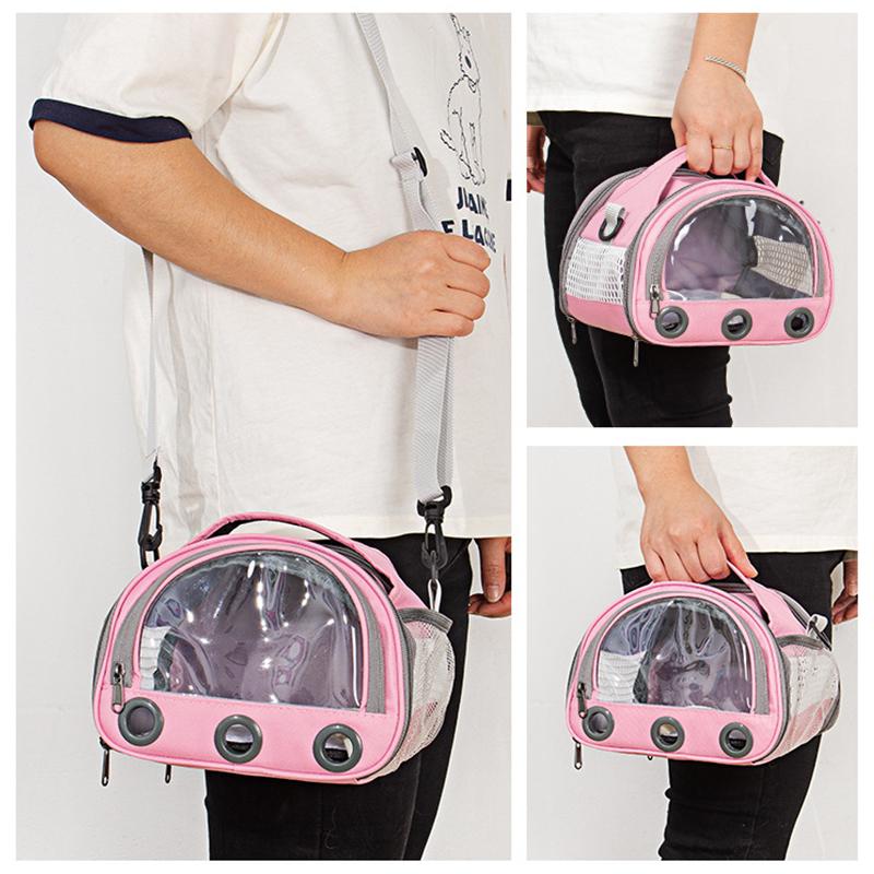 Skládací taška na přenos koček, psů, ptáků, králíků s tlustým bavlněným polštářkem, letecký batoh pro mazlíčky, proti dušení, přenosná cestovní taška