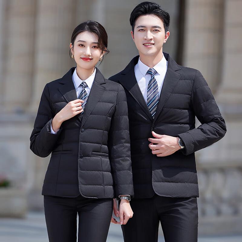 Tenuoman Unisex Business Style Lightweight Lapel Down Jacket