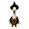Halloween Outfit Clothes Set, Fall Clothing Dress Up Costume Accessories With Pumpkin Pattern Cape & Hat For 23 Inch Cement Geese Outdoor Porch Yard