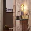 Wall Lamp - NETTLIFE - 23 Cm - Industrial Vintage - E27 Socket - Yellow Wood