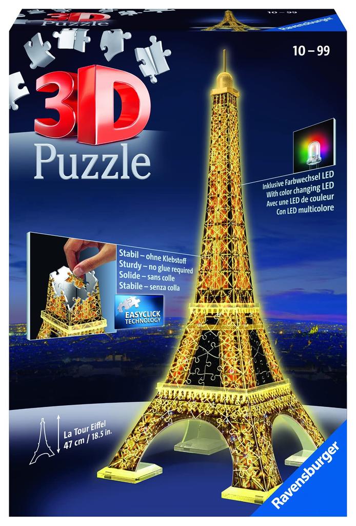Ravensburger 3D Puzzle Eiffel Tower Night Edition (216 Pieces)