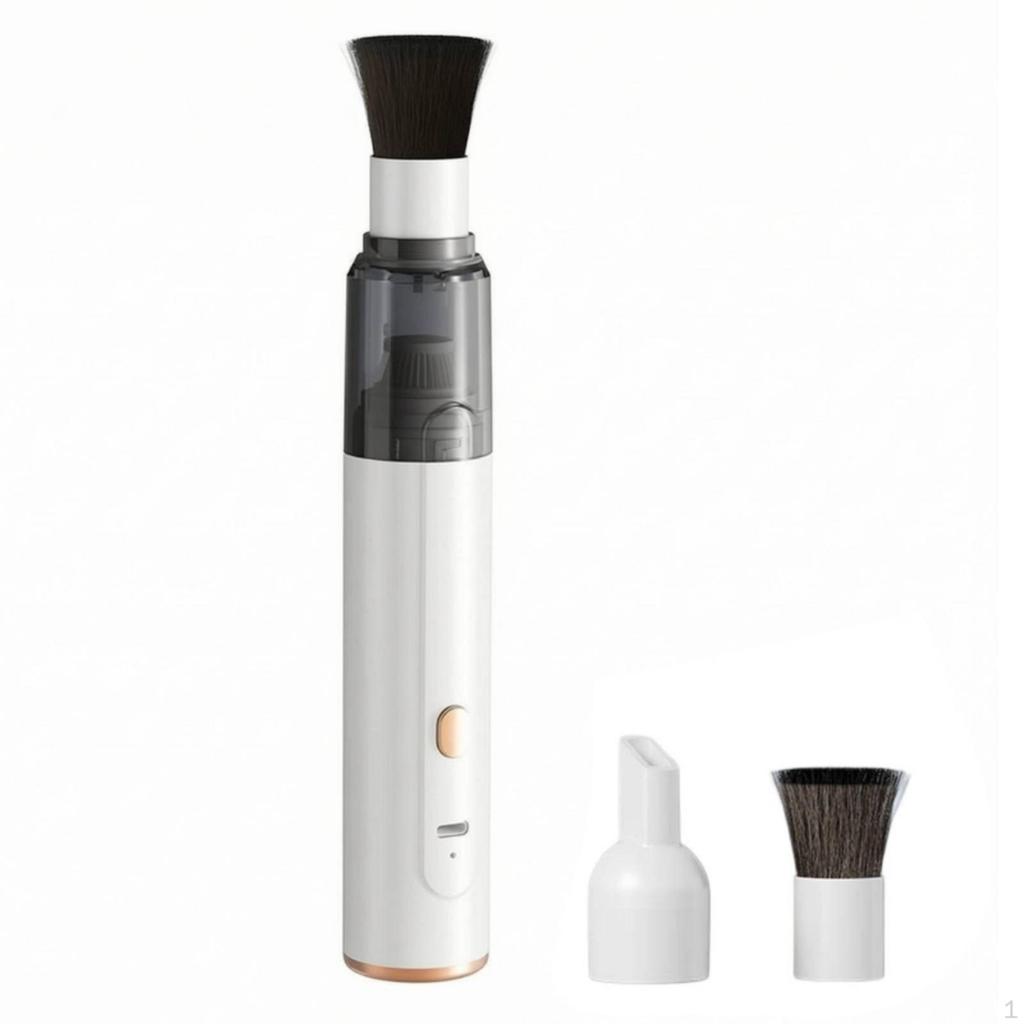 Desktop Dust Vacuum Cleaner Rechargeable Handheld with Brush Portable for Coffee Lovers,