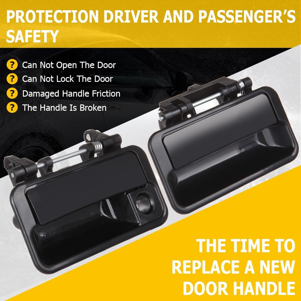 OCPTY Door Handles Exterior Driver Passenger Side Replacement fit 1989-1994 for Geo Metro for Pontiac Firefly for Suzuki Swift Outside Door Handles