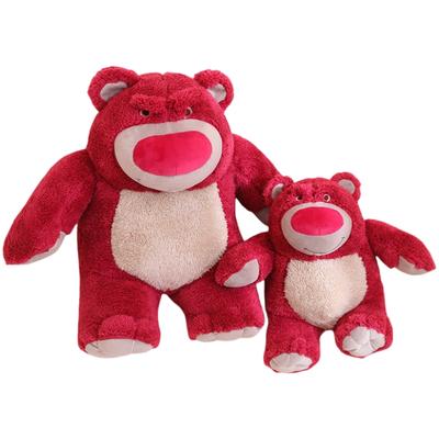 Very Soft Lotso Strawberry Bear Plush Toy Cartoon Stuffed Anime Huggable Bear Plushies Kawaii Doll Gifts Girl Child