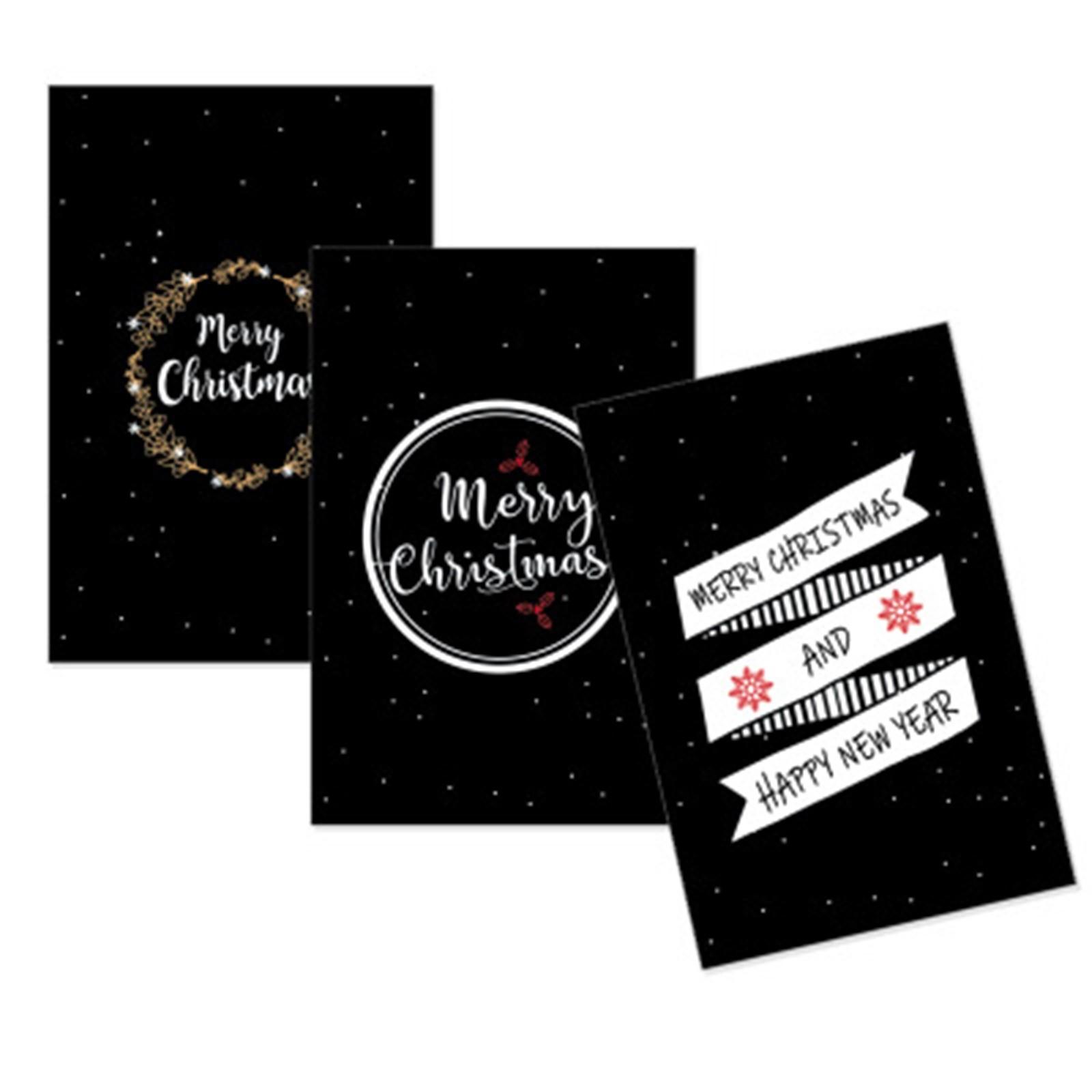 

6 шт Рождественская открытка с благодарностью DIY Творческий подарок с благословением Универсальная открытка