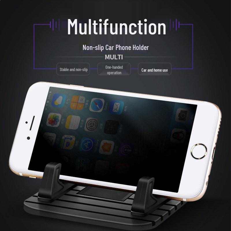 Universal Anti-Slip Silicone Car Phone Holder for Dashboard & Center Console
