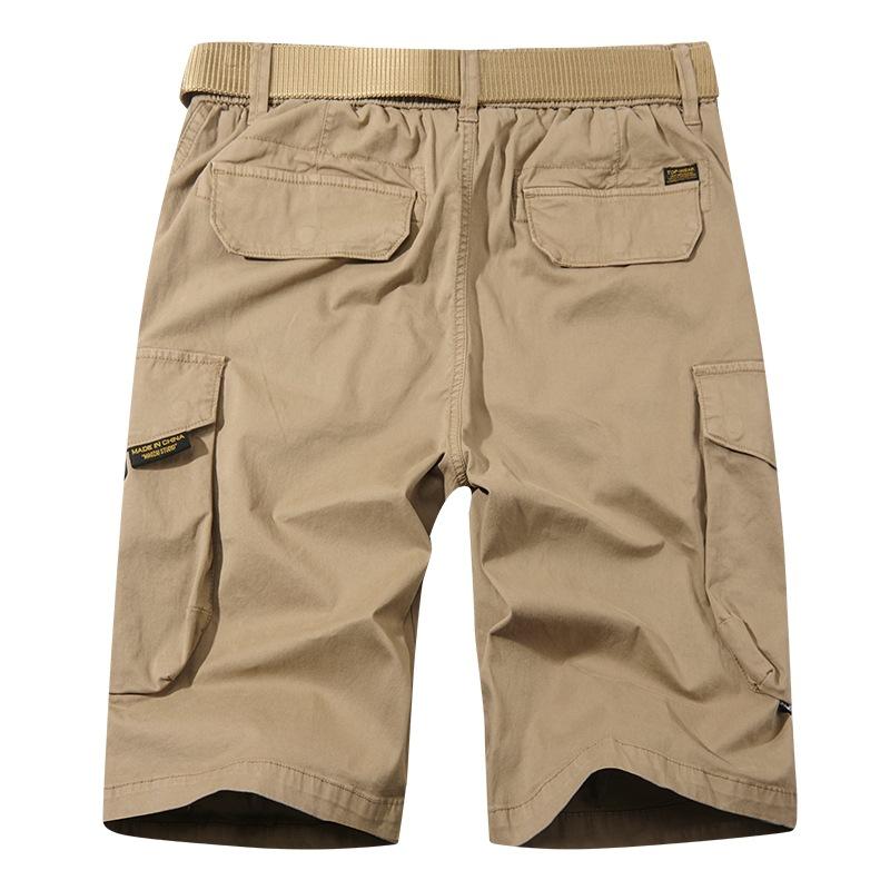 New tooling shorts men's multi-pocket washed cotton five-point pants outdoor sports and leisure suit shorts