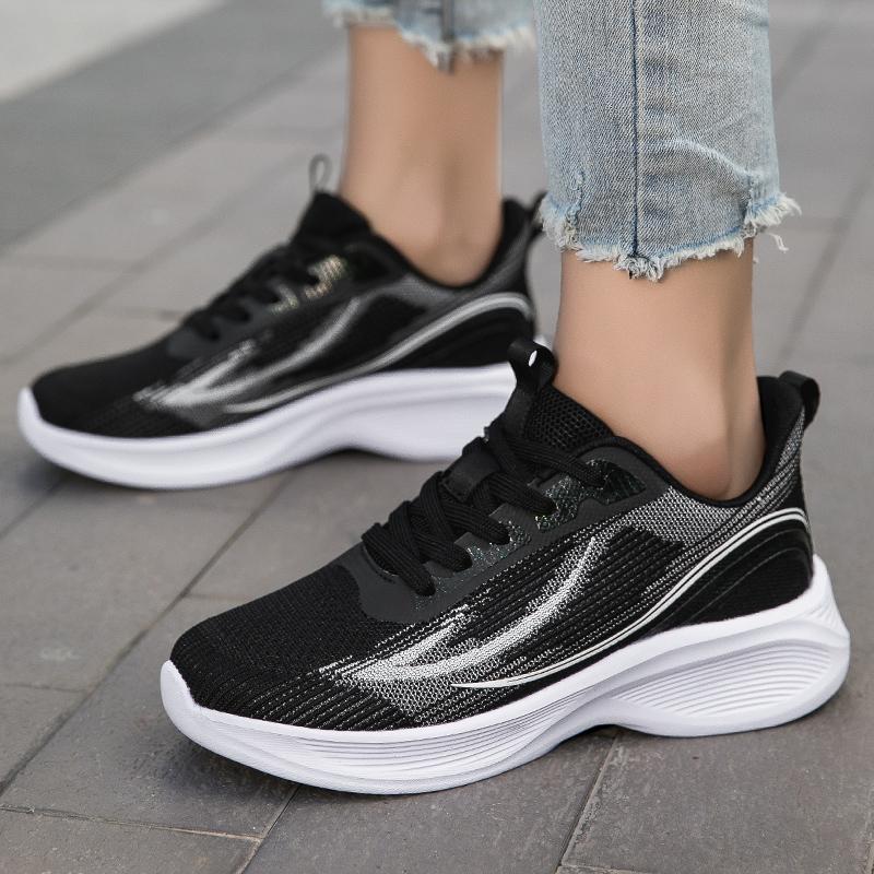 Knitted Breathable Women's Sports Shoes Marathon-Ready Running & Trail Hiking Footwear