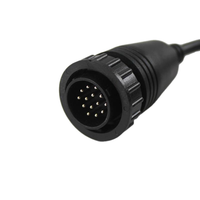9993832 14-p Cable for Volvo Excavator Truck Vocom Diagnostic Adapter Connector Tool Truck Accessories with 1 Year Warranty