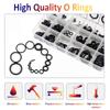 225PCS Rubber O Ring Oil Resistance O-Ring Washer Gasket Seals Watertightness Assortment Different Size and Plastic Box Kit Set