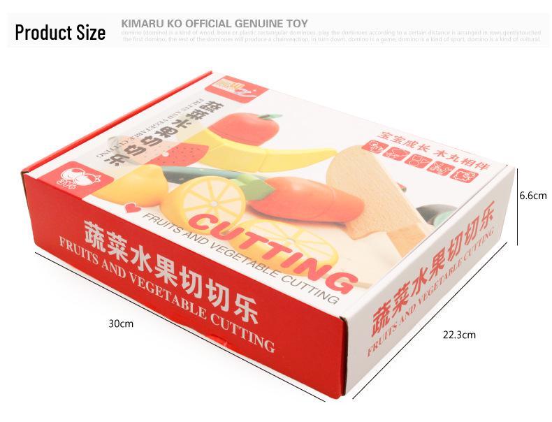 Wooden Girls' Birthday Cake & Tea Party Pretend Play Set