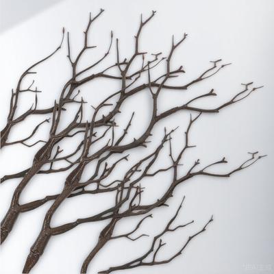 4 ks umělé parohové větve stromu plastové dekorativní rostlinné větvičky pro DIY řemesla domácí dekorace simulační stonkové rozložení rekvizity