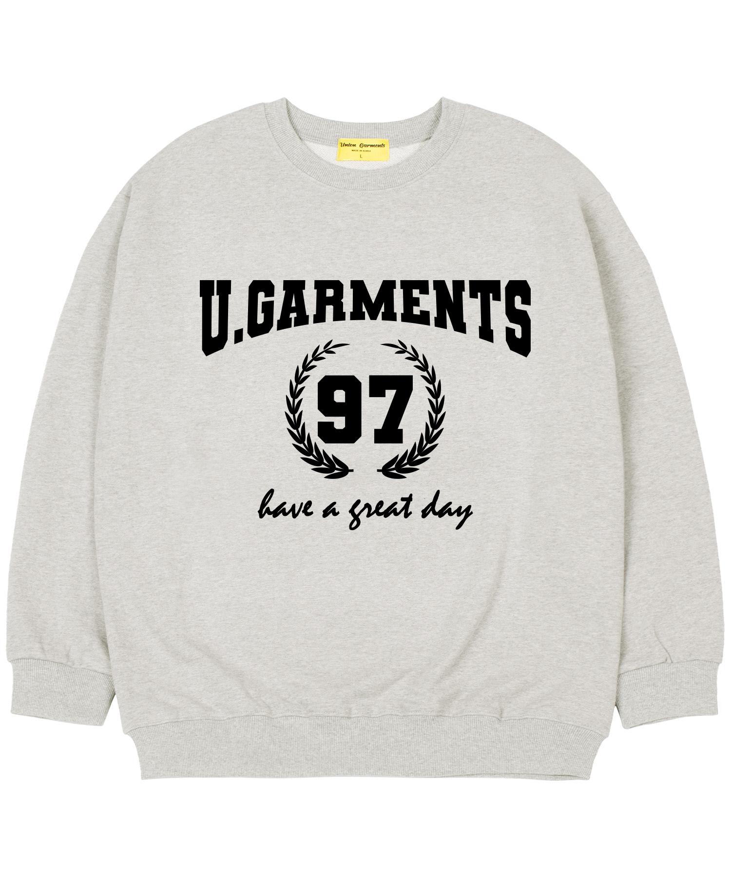Union Garments [На флисе] 97 Ежемесячный Оверсайз Свитшот Овсяный M