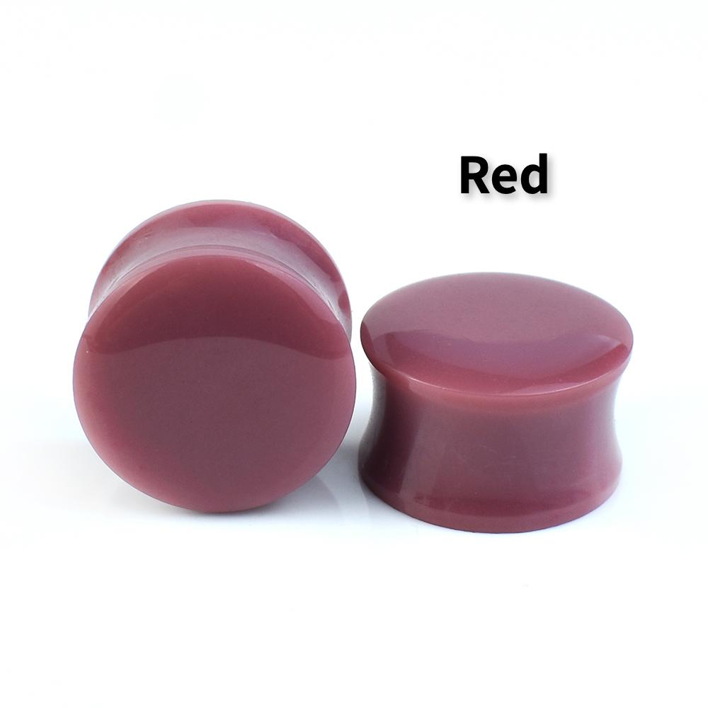 6-50mm Colourful Acrylic Ear Gauges Tunnels Stretchers Expander Double Flared Plug Body Jewelry