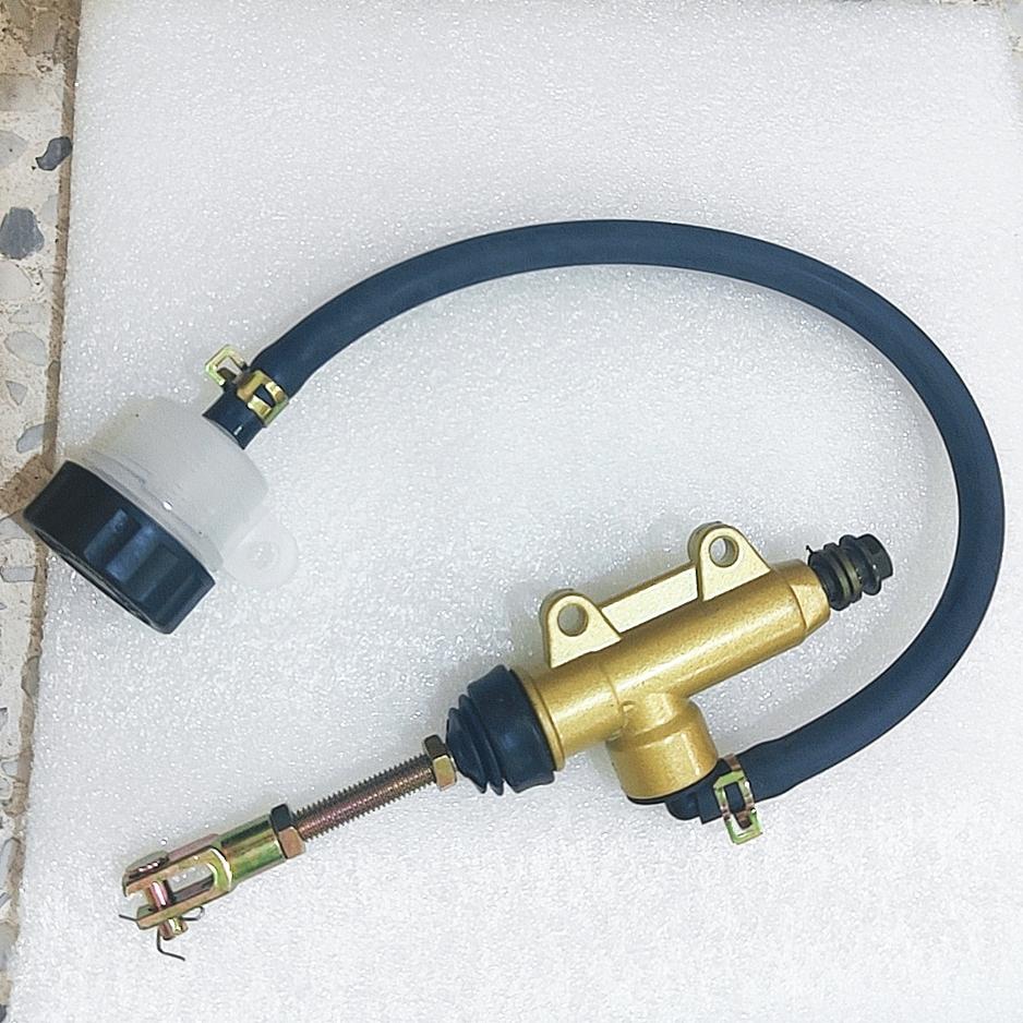 ATV Rear Foot Brake Master Hydraulic Cylinder Pump With Reservoir For 50 70 90 110 125 150 200 250 cc Quad Pit Dirt Bike
