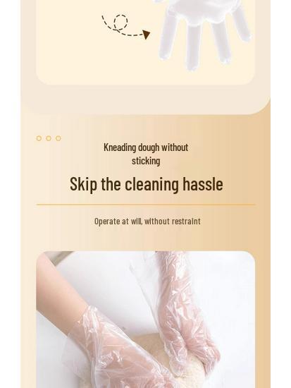 Durable Food-Grade TPE Gloves: Thin, Disposable, Thickened for Kitchen, Baking, and Cleaning