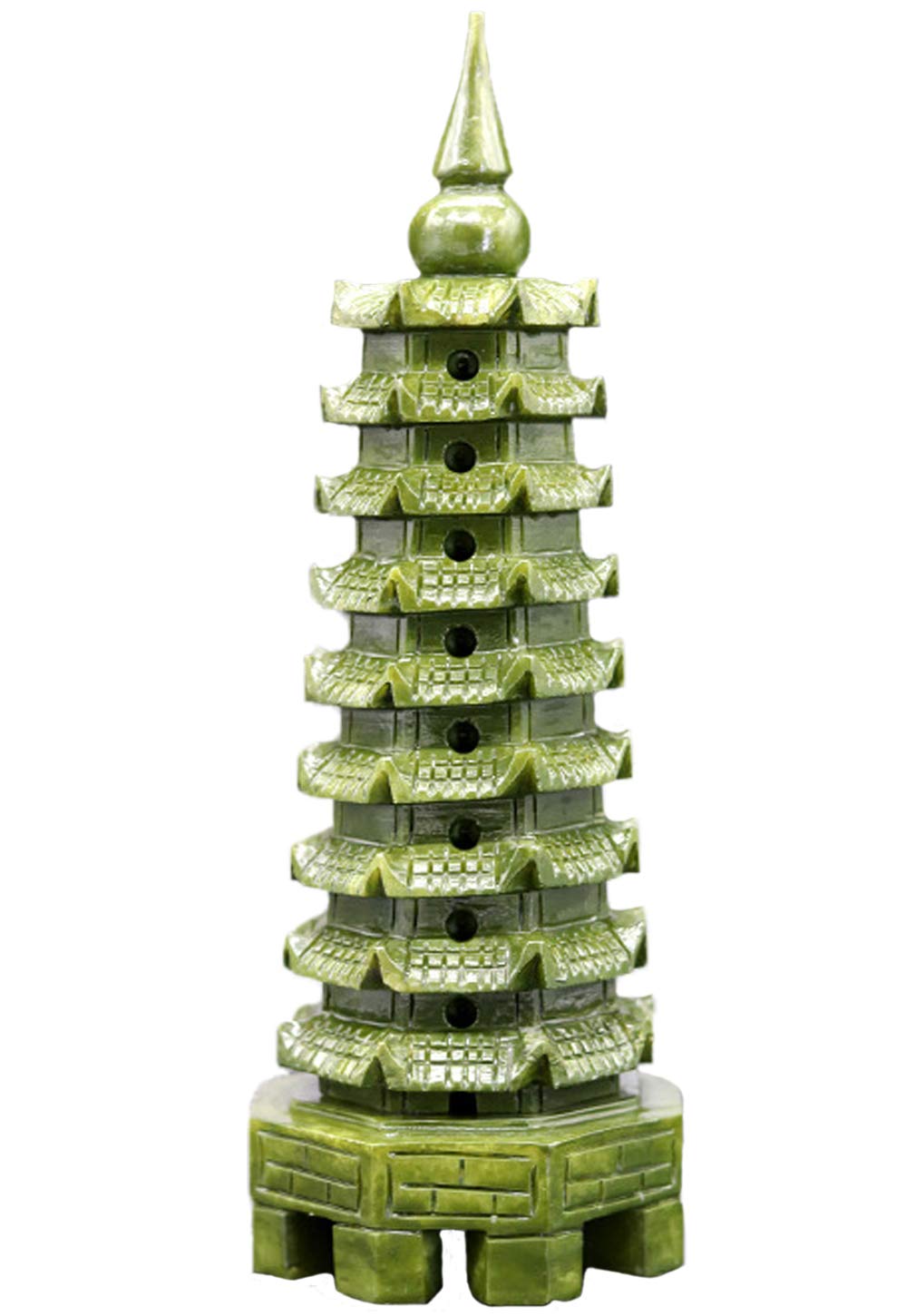 

Wenchang Tower Monshoto Wensho Tower 9th floor tower Lucky charm Work luck Success luck Feng Shui goods sculpture (Serpentine)