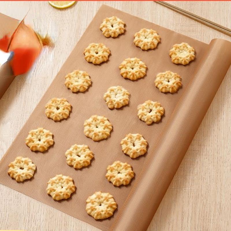 2 szt. Nieprzywierająca Płótno Olejowe do Pieczenia w Piekarniku Papier Olejowy Kuchenny Odporny na Wysoką Temperaturę Wielokrotnego Użytku Papier do Formy do Pieczenia Ciasta