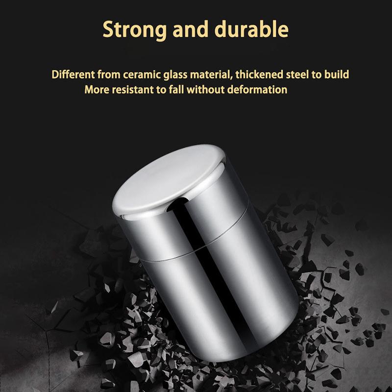 400/550Ml Tea/Coffee Canister With Airtight Double Lids For Loose Tin Containers Stainless Steel Storage