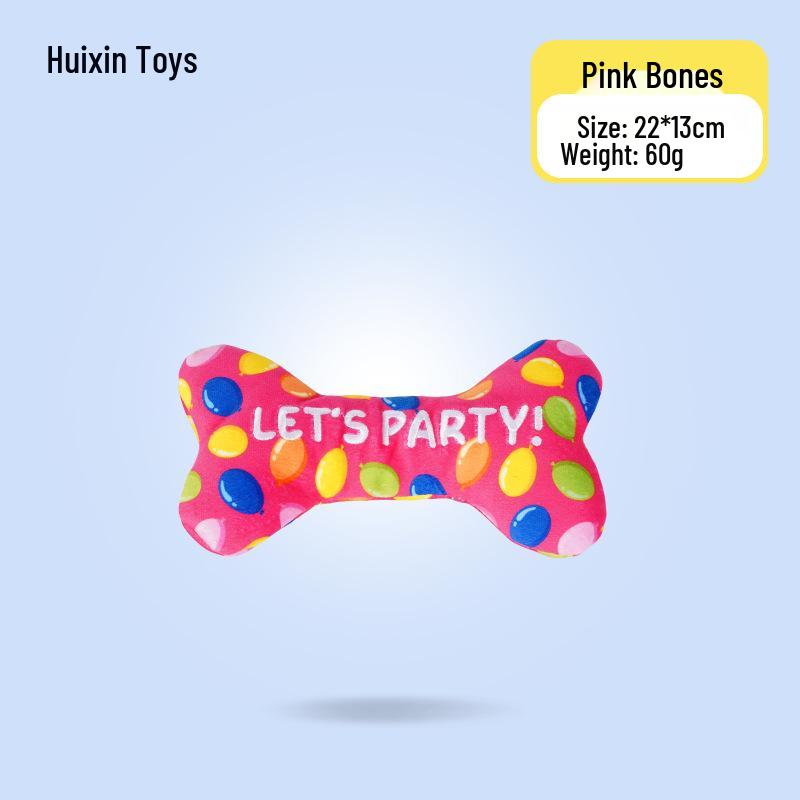 

Plush Bite-Resistant Bone Dog Toy: Sounding Puppy Sleep Aid & Decompression Companion