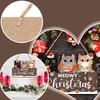 Christmas Wooden Hanging Ornament Crafted With A Smooth Cute Cat Christmas Pendant Festive Xmas Tree Decoration
