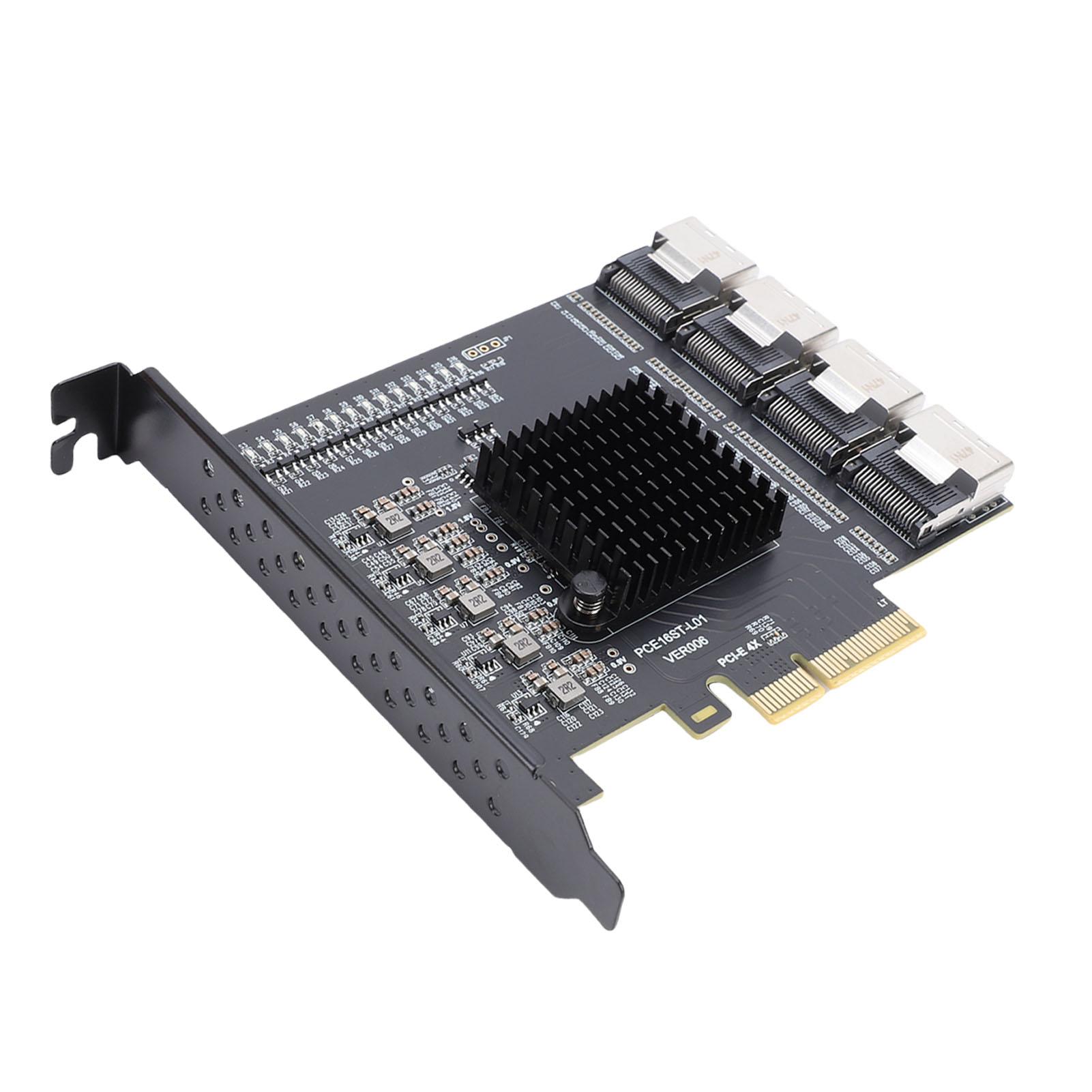 

Адаптер PCIE на 4 порти SFF 8087 Карта розширення PCIE 3.0 X4 Підтримка для системи 10 11 2003
