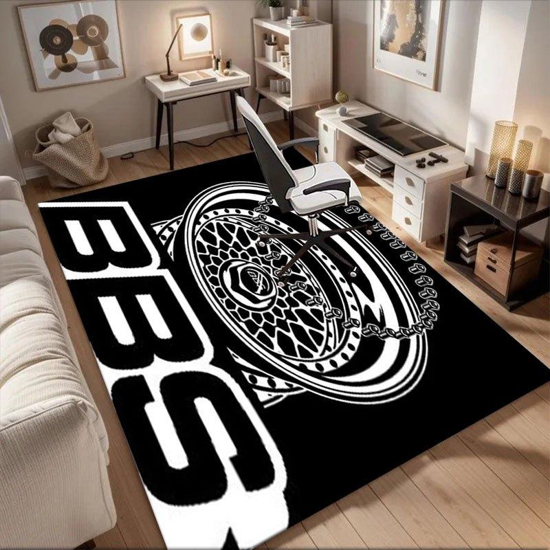 

BBS Wheel Decal Sticker for Car Truck SUV Window Laptop - Choose Size & ColorOffice Mat Perfect for Home Decor Office Desk Chair Rugs Chair 60cm by 90cm