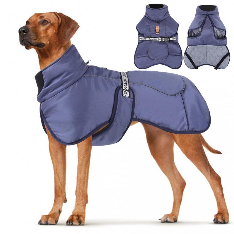 New Autumn and Winter Dog Clothes Thickened and Warm Large Dog Jackets Reflective Large Dog Cotton Clothes Pet Cotton Clothes