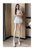 Women's High-Waist Pleated A-Line Skirt - School Style, Spring/Summer