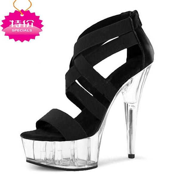 

15 см замшевые римские сандалии хозяин высокие каблуки платформа водонепроницаемые сандалии на танкетке высокий каблук танкетка женская обувь 46