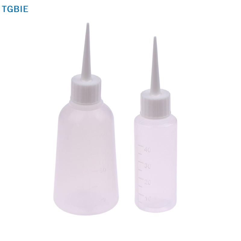 [L]5PCS 40/100ml Plastic Clear Tip Applicator Bottle Squeeze Bottle Suitable For Crafts Art Glue Multi Purpose Refillable Empty