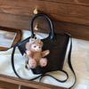 High-texture Portable Bucket Tote Bag, Summer Niche Simple Casual Shoulder Bag, Atmospheric Versatile Messenger Bag