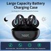 Wireless Earbuds Bone Conduction Bluetooth 5.3 Sports Earphones Built-in Microphone Earhooks Display Charging Case IPX7 Waterproof Headphones