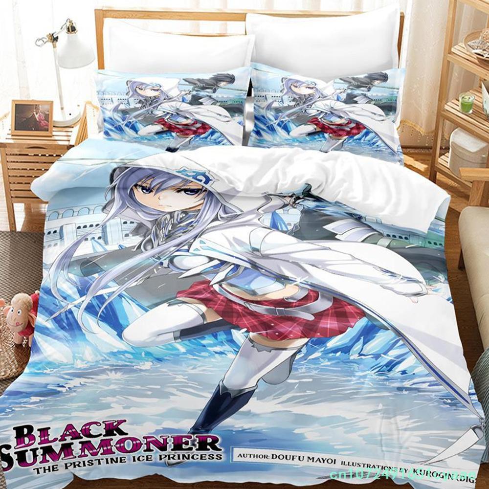 Schwarzer Beschwörer Bettwäscheset Einzelbett Twin Full Queen King Size Bettwäscheset Erwachsener Kind Schlafzimmer Bettbezug Sets Anime Parure De Lit Bett