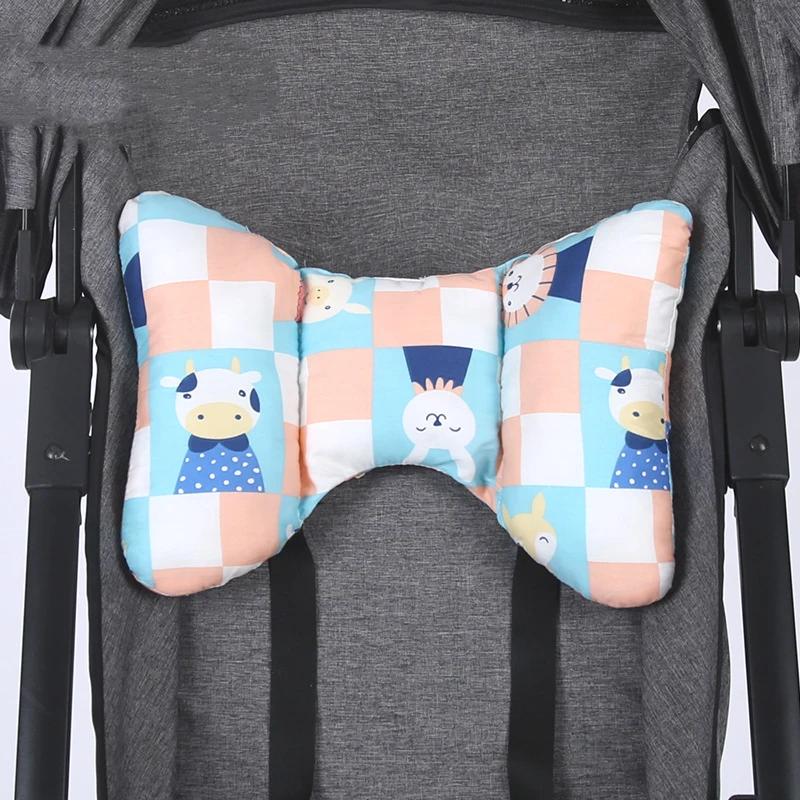 

Baby Support Pillow Toddler Cushion Stroller Head Pillow Protection Stroller Basket Neck Protection Shock Absorption небесно-голубой
