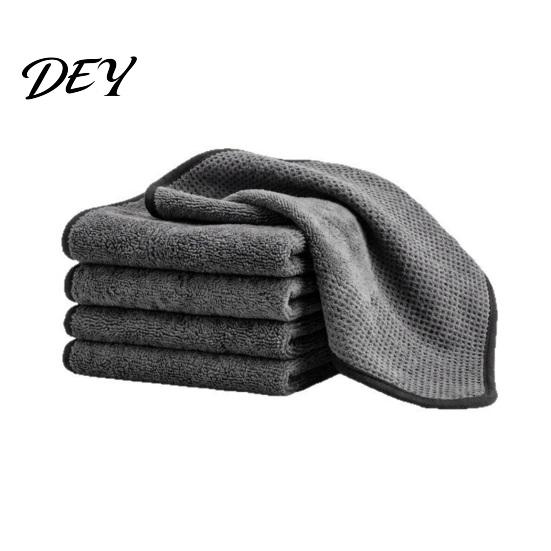 Reusable Streak Free Wiping Rags 5PCS Cleaning Cloth, Thickened Microfiber Lint-Free Excellent Absorbent Car Window Detailing Towels Water Absorption