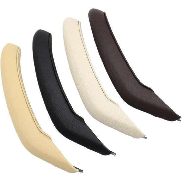 Door Handle Interior Car Left Right Passenger Door Handle Outer Cover Leather Trim Replacement Fit for BMW X3 X4 F25 F26 2010-2016 Interior Door