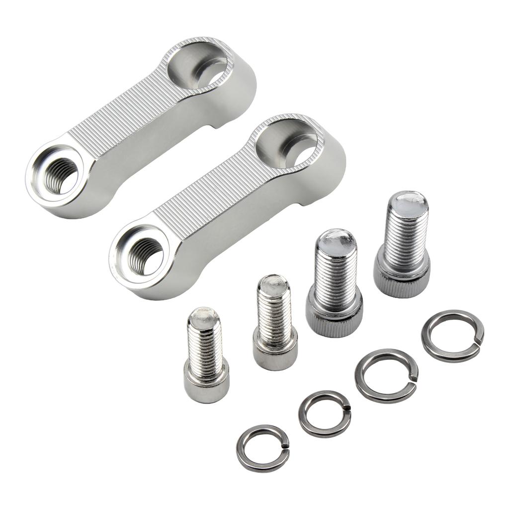 Motorcycle Modification Accessories Rearview Mirrors Extension Universal Adapter Aluminum Alloy Base Screw Bracket Motor bike