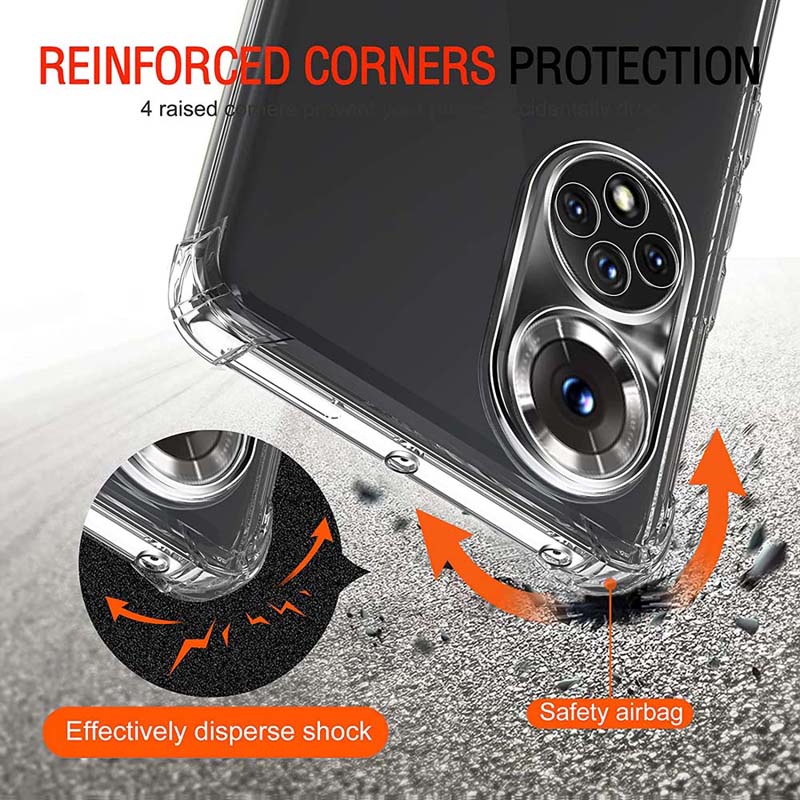 Clear Case For Huawei Nova 9 9SE Nova 10 Pro Y70 Nova 5T Thick Shockproof Soft Silicone Phone Cover for P30 Lite P20 Pro P30 Pro