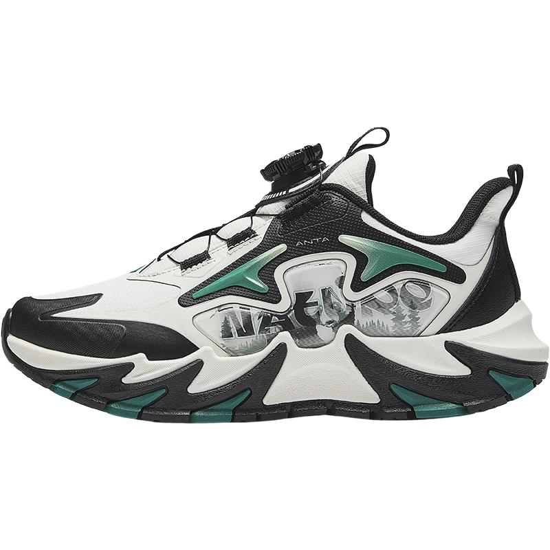 

Anta Детские кроссовки Flame 5.0 из синтетической кожи, модные, легкие, амортизирующие, с низким верхом, повседневные, детские повседневные кроссовки, белые, черные, зеленые, 312448807-2 39